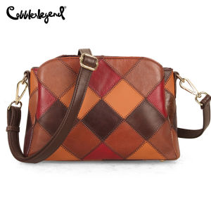 Cobbler Legend Womens large capacity diagonal bag Multiple compartments Leather womens shoulder bag Vintage bag Original brand