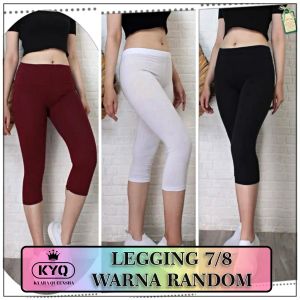 LEGGING 3/4 WANITA DEWASA STANDART DAN JUMBO BAHAN KATUN SOANDEK ADEM LICIN MELAR