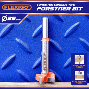Mata Bor Kayu Engsel Sendok Merah Flexigo Forstner Bit Hole 25 mm
