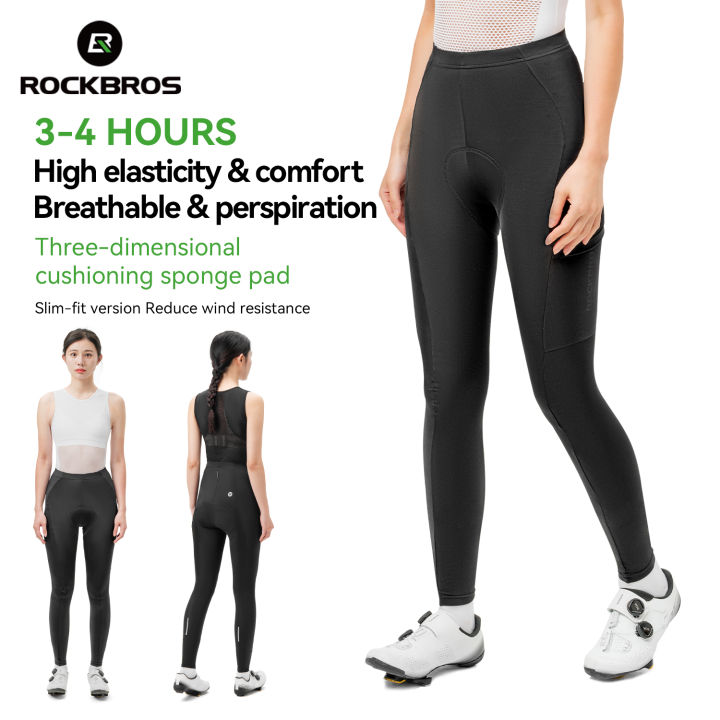 ROCKBROS Women Cycling Pants High-density Sponge Padded Shockproof