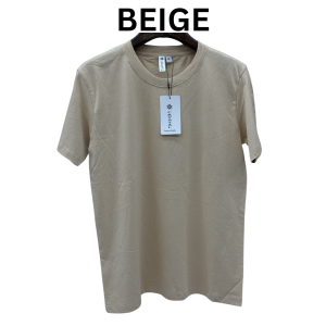 Baju T-Shirt Kosong 100% Kapas 200 GSM Jenis Crewn Neck untuk Musim Sejuk/Panas/Musim Gugur
