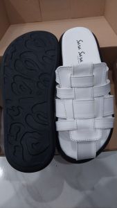 Sara Sara NATASHA Sandal Selop Wanita Anyaman Bulat Kulit Elegan Anti Slip Terbaru