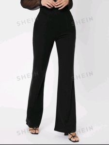 CELANA FLARE PANTS SCUBA CUTBRAY PINGGANG HIGHWAIST FULL KARET ELASTIS TANPA JAHITAN