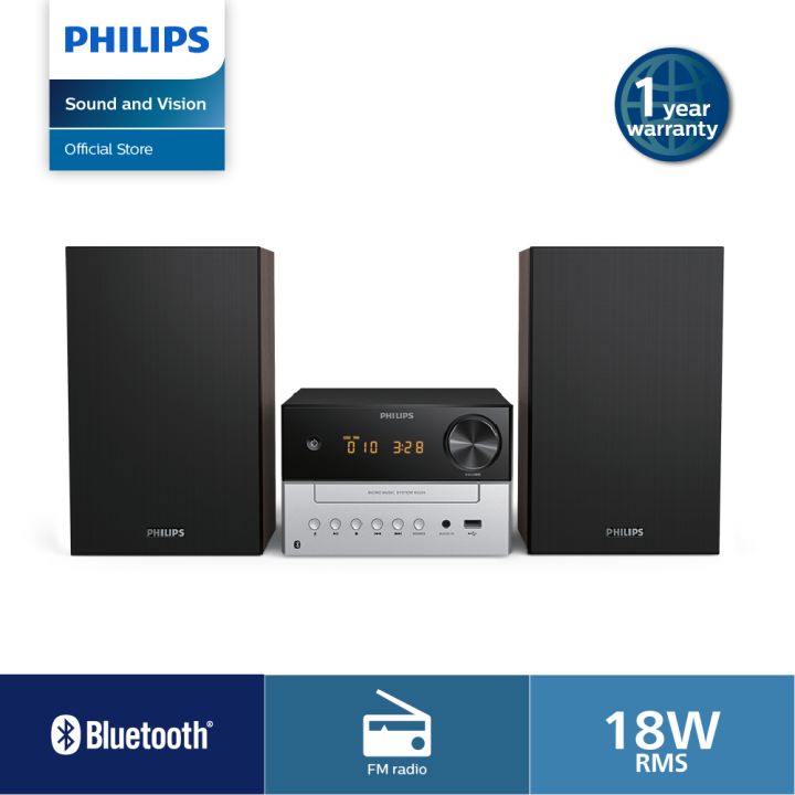 Philips Micro Music System TAM3205/12 Bluetooth CD USB FM | Lazada ...