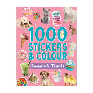 Sweets & Treats 1000 Stickers & Colouring Book To Color With 1000 Stickers For Kids
