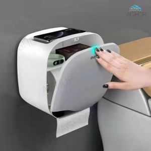 SG Seller Toilet Tissue Box Bathroom Kitchen Free Punch Wall-mounted Waterproof Household Drawer Paper Box