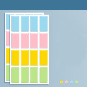 160Pcs/Sheet Colorful Lable Stickers Self-adhesive Handwritten Label Stickers Index Classification Waterproof School Office Supplies