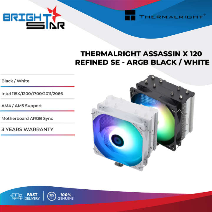 THERMALRIGHT ASSASSIN X 120 REFINED SE ARGB - CPU Cooler (LGA115X/1200 ...