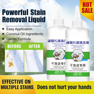 【Clothing Penetrating Cleaner】Stain Remover Liquid For Clothes Penetrates Deep Remove Grease Oil Tough Stains Cleaner Solution Stain Remover Liquid Grease Eliminator Dry Cleaner Solution