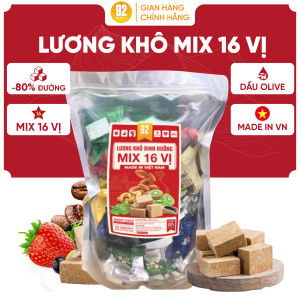 Lương khô mini Hạnh Nhân Fucuco Túi 400g (24-26 viên)