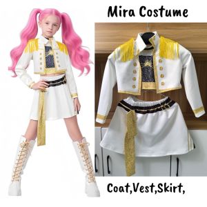K-Pop Demon Hunters Mira Costume Fancy Dress Cosplay Virtual Idol Movie Cosplay for Girls Halloween Role Play Clothes