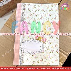 [1PAK] ISI 20 LEMBAR Sampul Buku BOXY PATTERN SIMPATY Motif Bunga Pastel Butterfly TEBAL PREMIUM