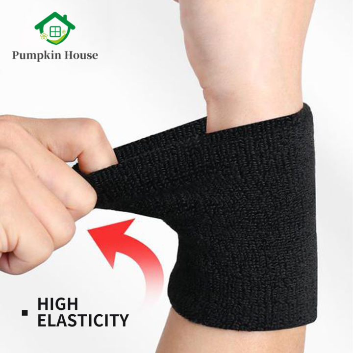 2PCS Colorful Cotton Unisex Sport Sweatband Wristband Wrist Protector