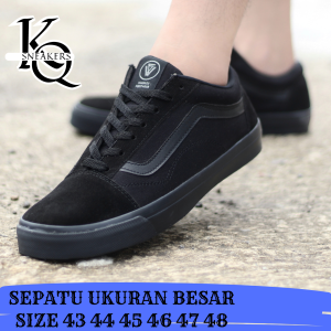 Black Hidden - Sepatu Ukuran Besar Sneakers Pria Ukuran Jumbo Big Size 44 45 46 47 Warna Hitam