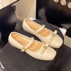 Free Shipping New WomenS Square-Toe Loafers With Bowknot-Style Shoes Fashionable Moccasins For Ladies