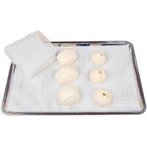 MICANGP Safety Free Cutting Silicone Kitchen Tools For Buns Making Fruit Dehydrator Mats Silicone Steamer Pad Baking Tools Pastry Dim Sum Mesh