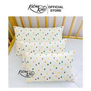 Gối nằm vải Muslin mềm mát thấm hút tốt nhiều kích thước cho bé
