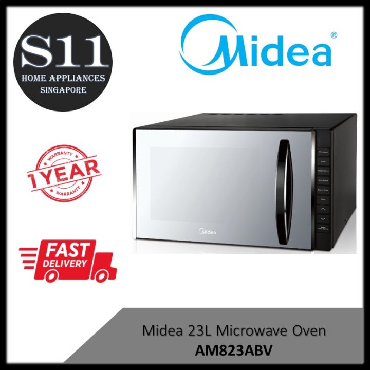 MIDEA AM823ABV 23L MICROWAVE OVEN - 1 YEAR MANUFACTURER WARRANTY [READY ...
