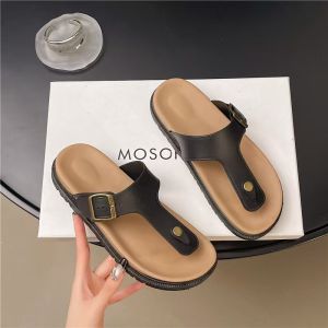 New Thick-Soled WomenS Slippers For Outdoor Wear 2025 Summer Fashion Versatile Casual Trendy Flip-Flops
