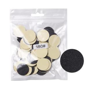 50 Pieces/Set 80/180 Grit Foot File Disc Callus Disks Replaceable Sandpaper Discs Self-Adhesive Sandpaper Disk Pads