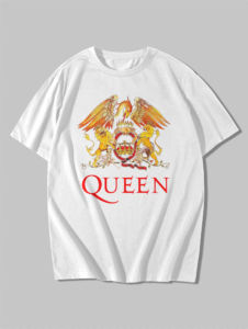 kaos band Queen logo Freddie Mercury rock legend t shirt dewasa pria wanita cotton combed 24s sablon plastisol distro musik premium