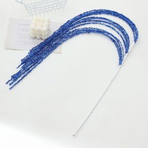 NEXTYOO Sequin Glitter Christmas Branch Sticks Tassel Design White Color Glitter Tassel Wheat Ears Festive Artificial Plant Party Decoration Supplies Christmas Party