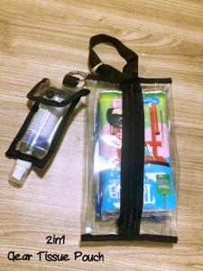 FawnG Handmade - 2in1 Clear Tissue Holder & Handsanitizer Holder Mika Pvc