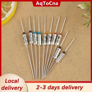 [COD] AqToCna Ship within 24 hours 10Pcs Metal Thermal Fuse 10A 15A 250V Temperature 142° 150° 172° 185° 216°