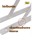 เหล็กฉากสแตนเลสมีห่วงรับท่อราวขนาด 1 นิ้ว ราคาต่ออัน ไม่รวมแท่งราว แบบมี1ห่วงและ2ห่วง ใช้ร้อยท่อแท่งราวเส้นตรง ไว้ตากผ้า แขวนผ้า. 