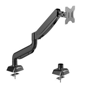 【SENFEGE】 Heavy Duty Monitor Stand:   360° Full Motion Adjustable Desk Ergonomic Laptop Office Stand with VESA Bracket Adjustable Single Monitor Arm 10KG Load Capacity Mount for 17-27 Inch Computer Screens