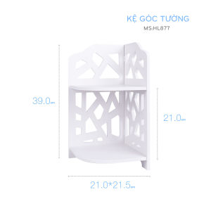 Kệ góc trang trí 2 tầng gỗ nhựa pvc kháng nước giá xưởng
