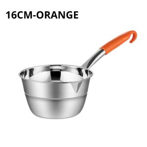 HOMIA Panci Gagang Warna Warni/Panci Susu Panci Mie Stainless Steel 16cm&18cmMilk Pot Anti Karat