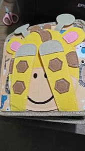 Childrens tear-resistant little deer book good night felt quiet book toy early education 3D book enlightenment baby cloth book