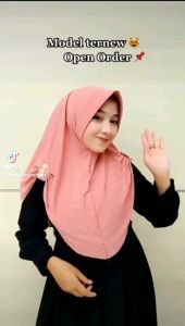 Nazera| Khimar Instan Zara Ruby Kancing Hijab Instan Viral 2022 Zara Ruby Kancing Super Simple