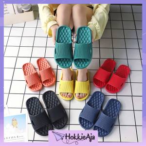 HK SW674 Sandal Rumah Slop Karet Tebal Polos Wanita Kualitas Import COD sendal EVA Empuk Anti Licin Import COD