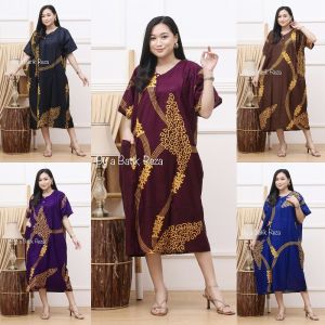 Daster Jumbo Rayon Kalong XXL Busui LD 130 PB 115 Muat Sampai BB 85 kg Daster Viral Kekinian