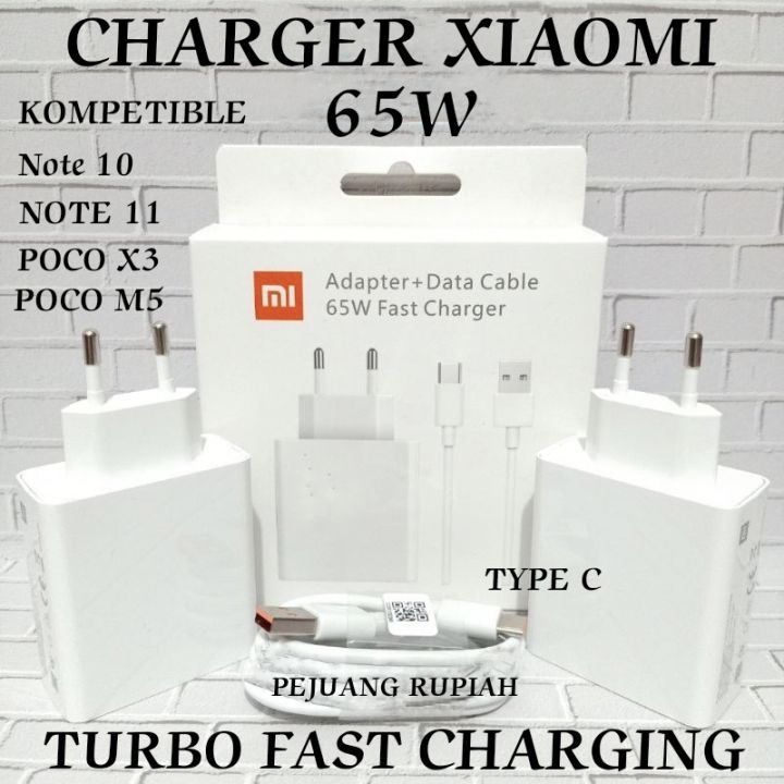 65w Charger Charging Cable For Redmi Note Pro Charger Xiaomi NEW