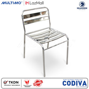 Kursi Café Kursi Kafe Kursi Resto Kursi Taman Kursi Outdoor - Seahorse CODIVA T45 Stainless Minimalis