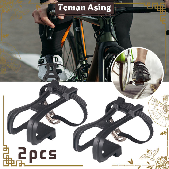 1Set Pedal Sepeda Fixie Strap / Toe Clip Tali Strap Pedal Sepeda / Aksesori Bersepeda MTB