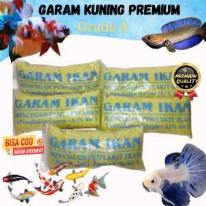 GARAM IKAN KUNING YELLOW SALT 500 GRAM MENCEGAH DAN MENGOBATI PENYAKIT PADA IKAN PREMIUM
