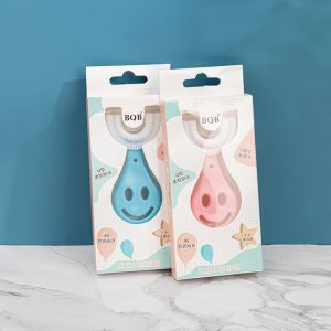 (HCM) Bàn Chải Đánh Răng Cho Bé  Bằng Silicon Thiết Kế Chữ U Thông Minh