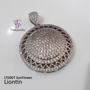 Liontin Sunflower Mata Elegan Mewah untuk kalung tebal dan panjang Cocok dipakai pesta kondangan hadiah kado awet anti karat ltg007