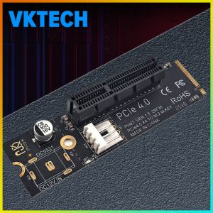 [Vktech] Versatile M.2 to PCI-E 4X Riser Card for SSD Expansion with Static Bag Packaging
