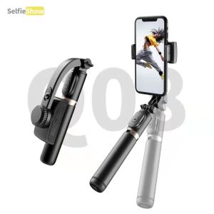 ถูกสร้างและเป็นสำคัญ ไม้เซลฟีเจอร์ระบบกันสั่น Gimbal Stabilizer Q08 ของแท้ 100%กันสั่นสำหรับมือถือขาตั้งกล้อง พร้อมรีโมท