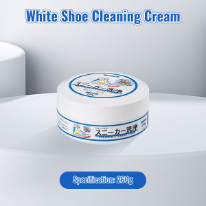 White Shoe Cleaning CreamNo Water Cleaning No Damage to Shoe Upper Stain Remover Sneaker Cleaner With Wipe Sponge for Running Shoes Hiking Shoes Sneakers