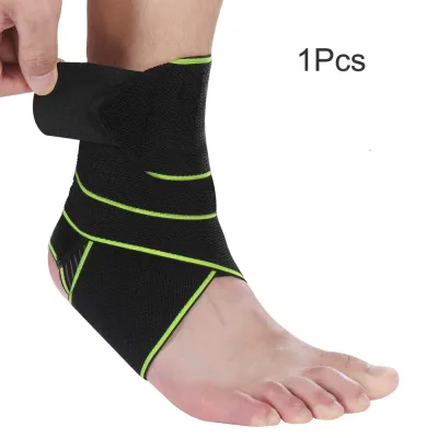 1Pcs Adjustable Compression Ankle Brace Support WrapPerfect Ankle Sleeve for Plantar FasciitisAchilles TendonMinor SprainsSports