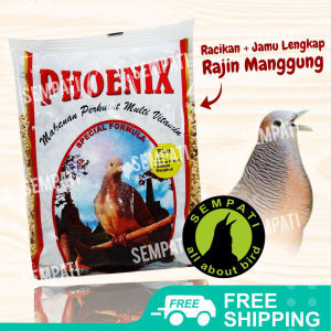 SEMPATI Phoenix Perkutut Pakan Makanan Harian Burung Perkutut Mix Biji Milet Godem Ketan Hitam Jamu Madu Bijian Kemasan Plastik Multivitamin Phoenix MVPKT