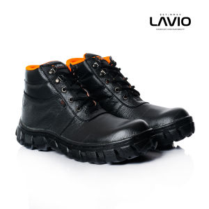 Sepatu Safety Pria Original Lavio Livera Kulit Asli Keren Kekinian