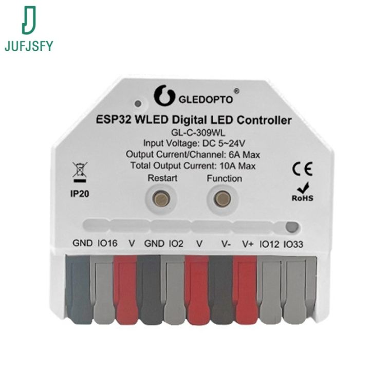 WLED ESP32 LED Controller No Mic DIY Music Dynamic Modes for Support ...