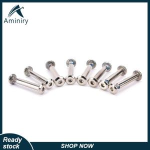 Aminiry[Love sports] 8x set inline roller axles blades screws skate wheel bolts for skate shoes